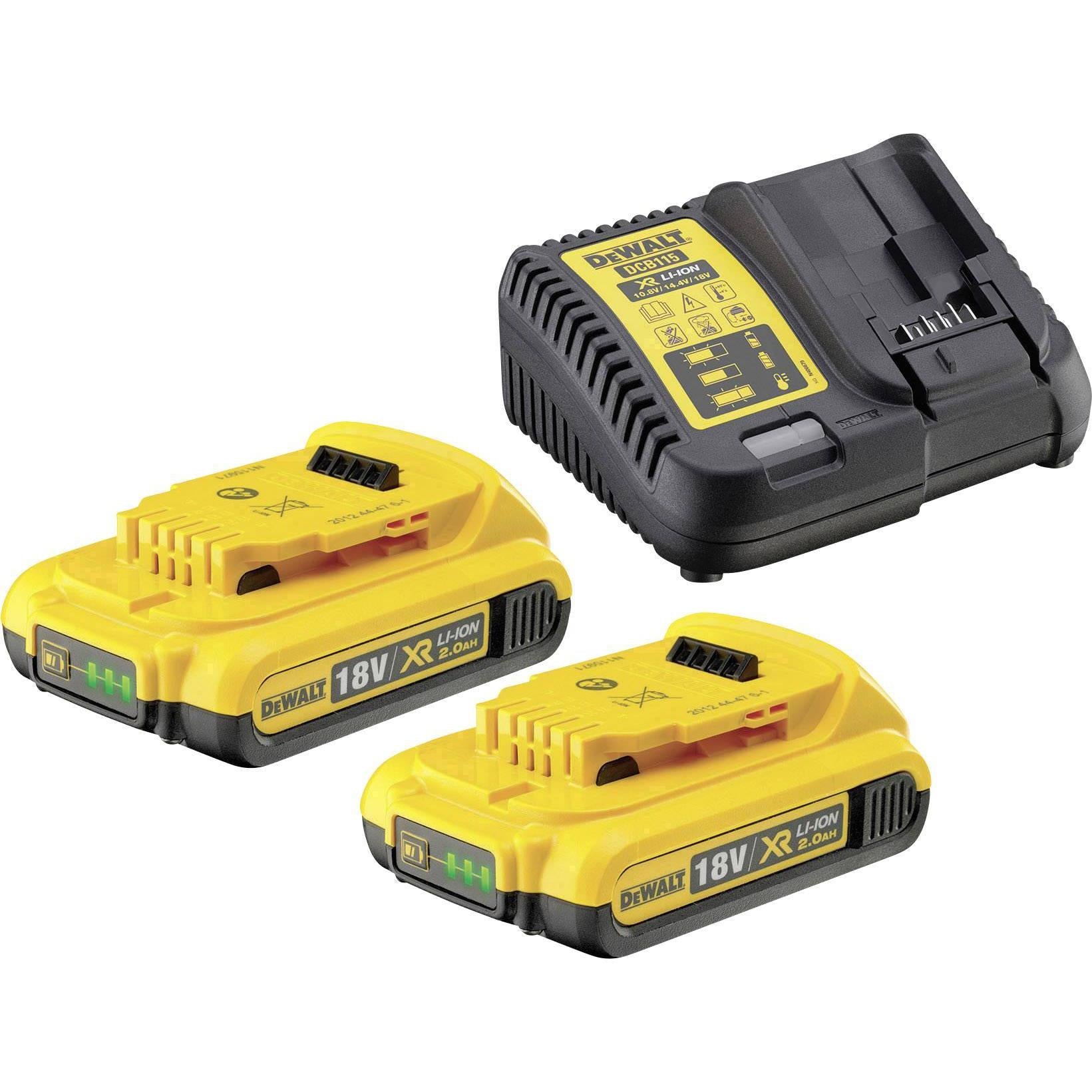 Buy Dewalt 18V Battery Kits 2Ah DCB115D2 from Power Tool Services - Image 1 | Best Price