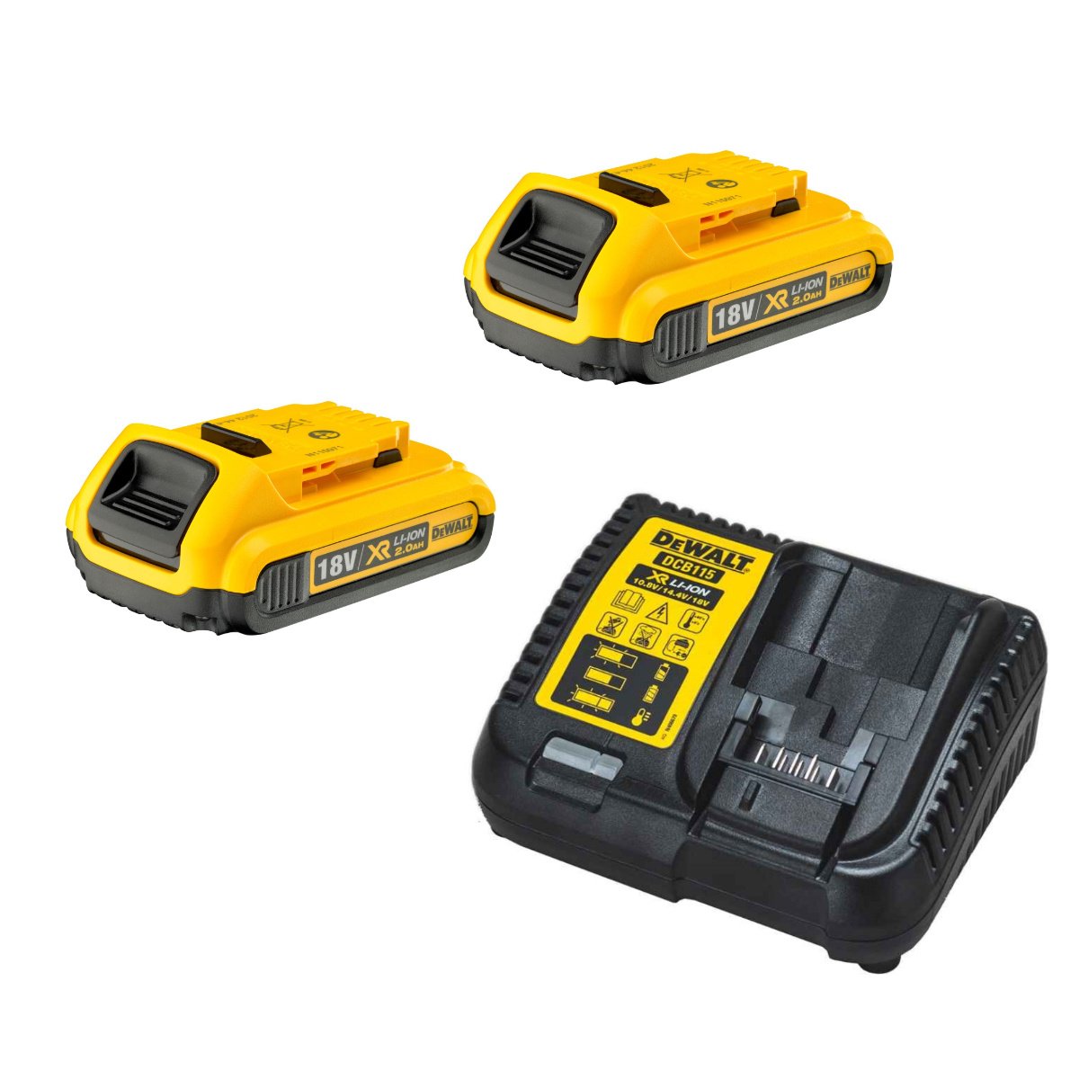 Buy Dewalt 18V Battery Kits 2Ah DCB115D2 from Power Tool Services - Image 2 | Best Price