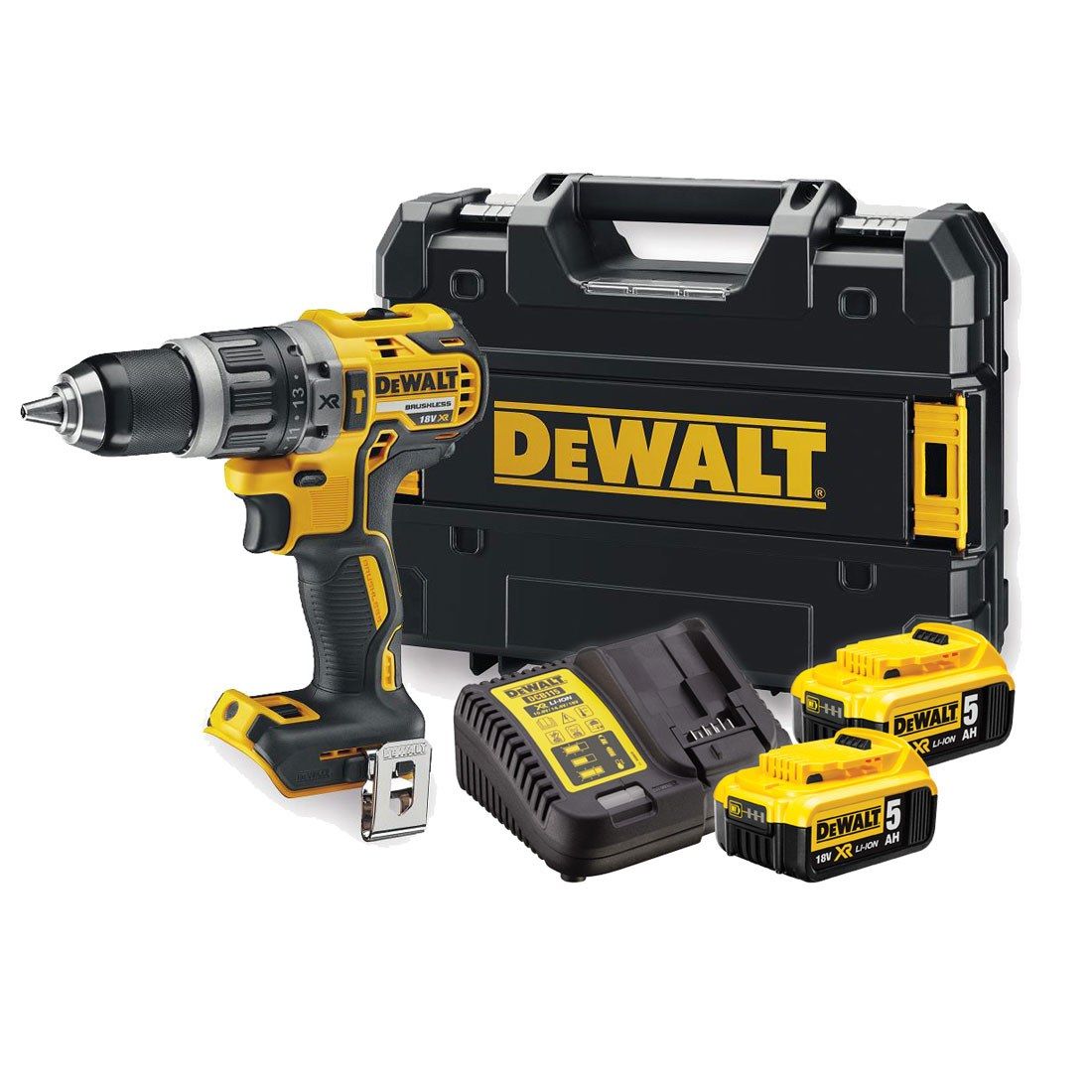 Buy Dewalt 18V Brushless Hammer Drill DCD796P2 from Power Tool Services - Image 1 | Best Price