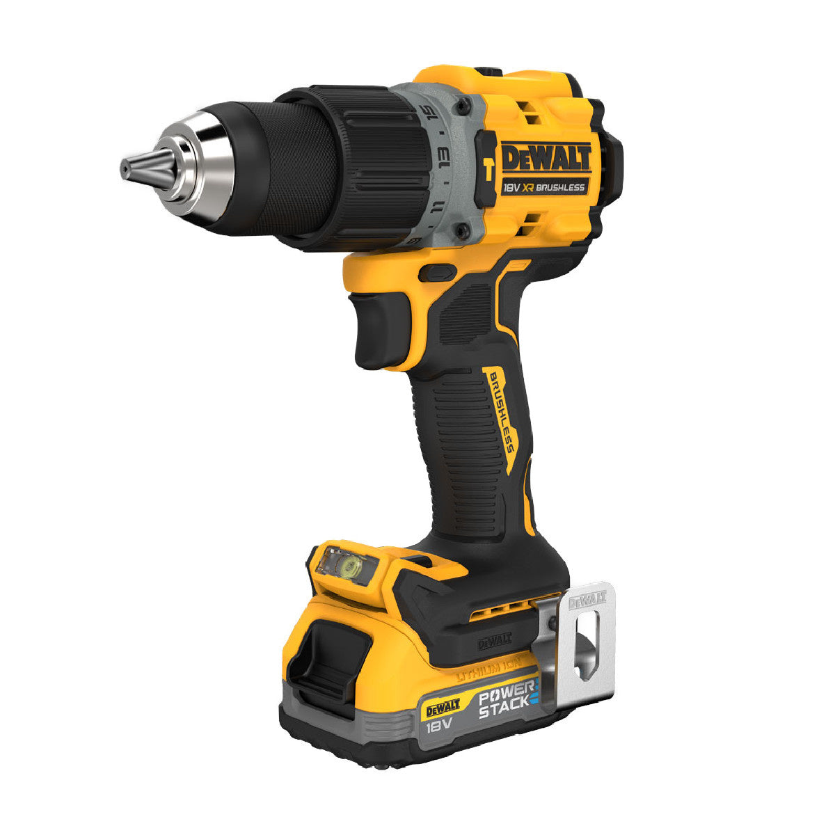 Buy Dewalt 18V Brushless Powerstack Hammer Drill DCD805E1T from Power Tool Services - Image 2 | Best Price