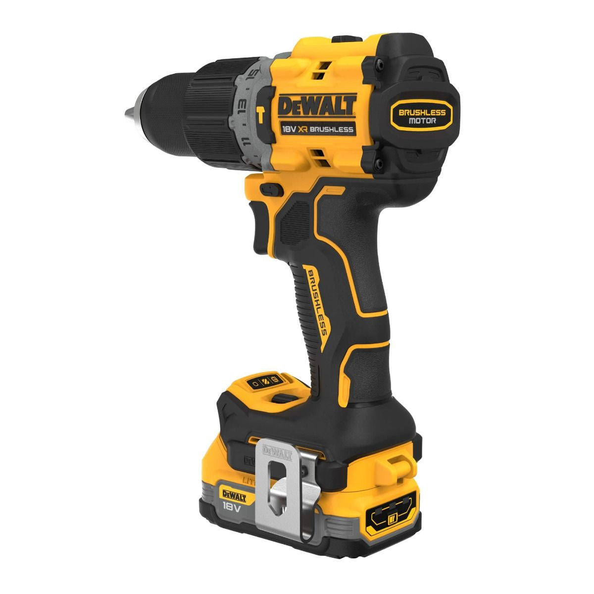 Buy Dewalt 18V Brushless Powerstack Hammer Drill DCD805E1T from Power Tool Services - Image 4 | Best Price