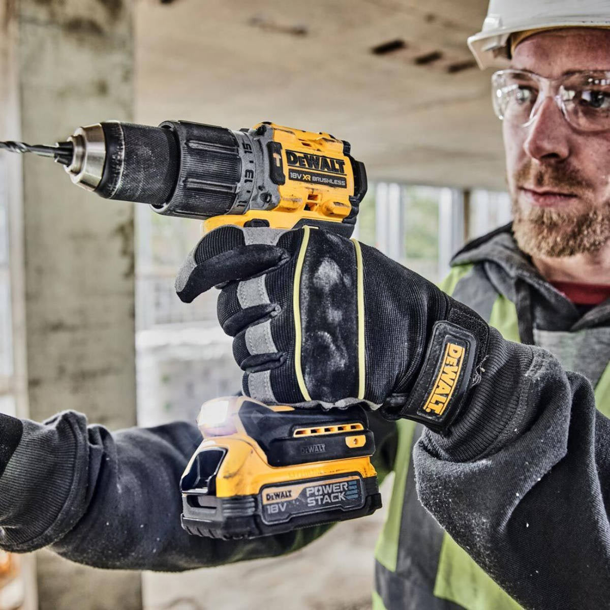 Buy Dewalt 18V Brushless Powerstack Hammer Drill DCD805E1T from Power Tool Services - Image 8 | Best Price