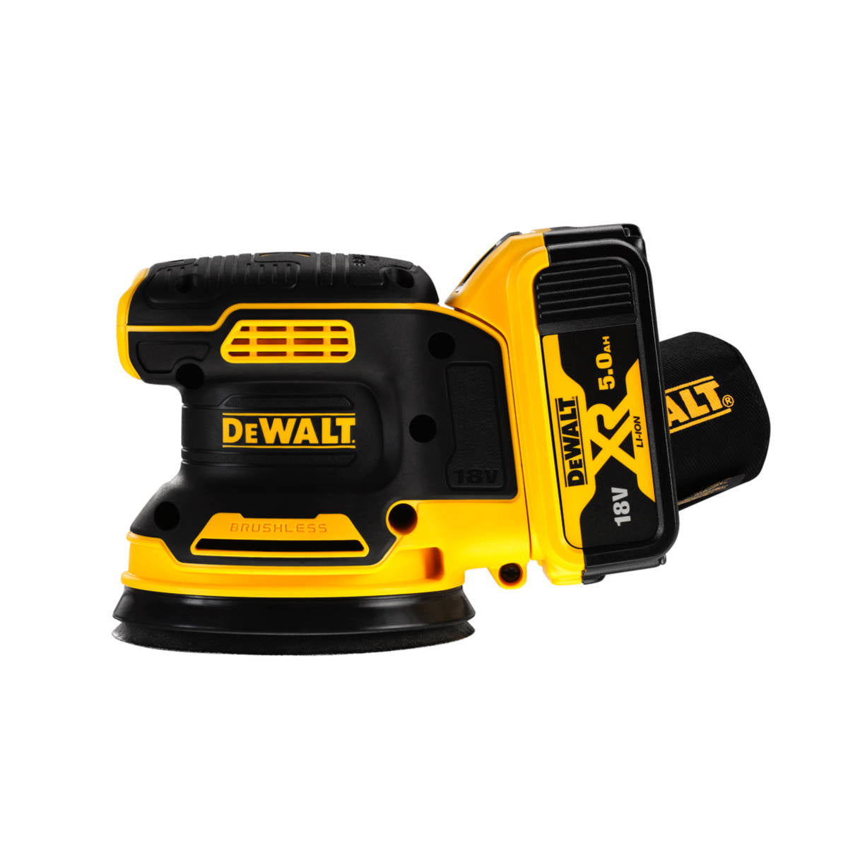 Buy Dewalt 18V Cordless Brushless 125mm Orbital Sander DCW210NT from Power Tool Services - Image 2 | Best Price
