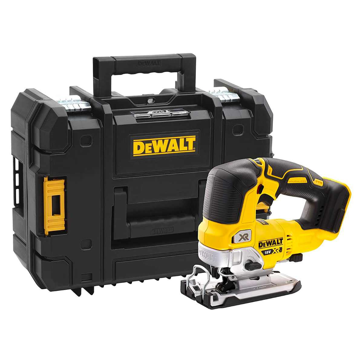 Buy Dewalt 18V Cordless Brushless Jigsaw DCS334NT Bare Tool from Power Tool Services - Image 1 | Best Price