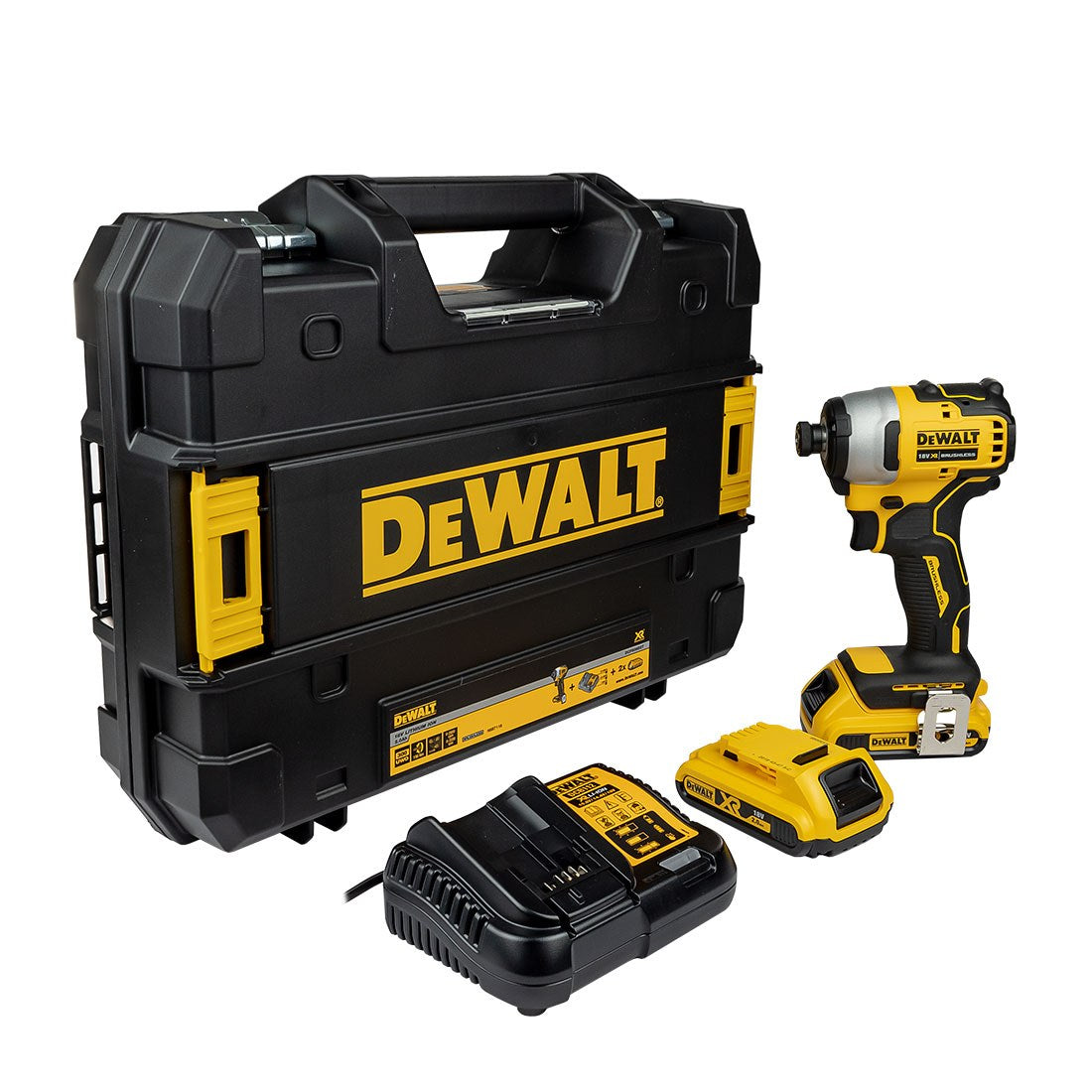Buy Dewalt 18V Ultra Compact Brushless Impact Driver DCF809D2T from Power Tool Services - Image 1 | Best Price
