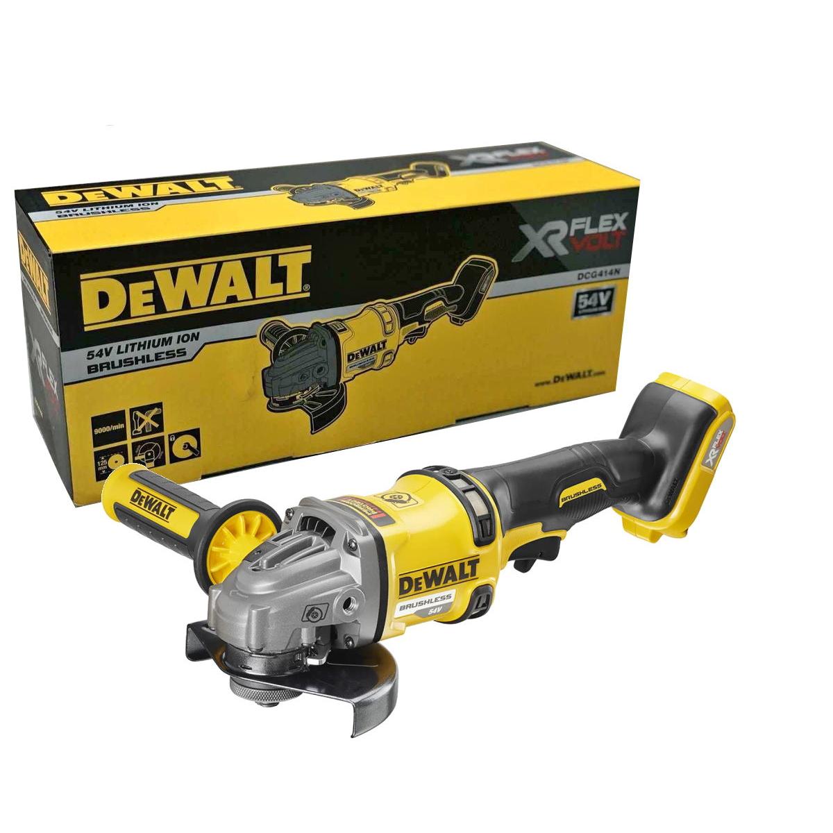 Buy Dewalt 54V 54V Brushless Angle Grinder DCG414N-XJ from Power Tool Services - Image 1 | Best Price