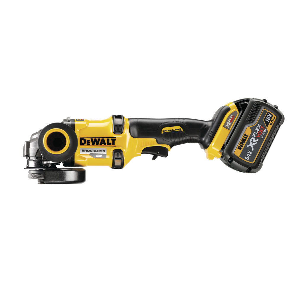 Buy Dewalt 54V 54V Brushless Angle Grinder with Batteries DCG414T2 from Power Tool Services - Image 3 | Best Price