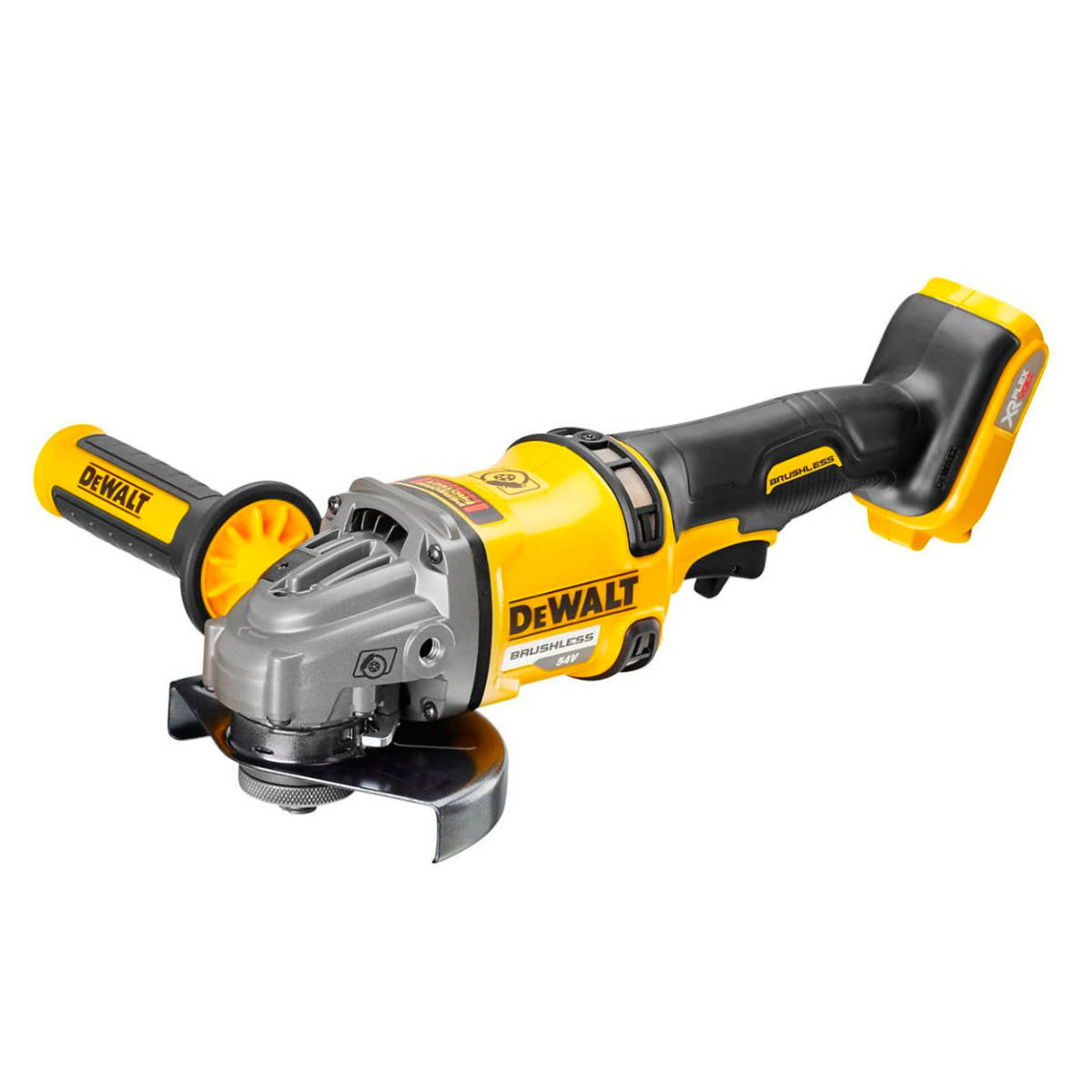 Buy Dewalt 54V 54V Brushless Angle Grinder with Batteries DCG414T2 from Power Tool Services - Image 2 | Best Price