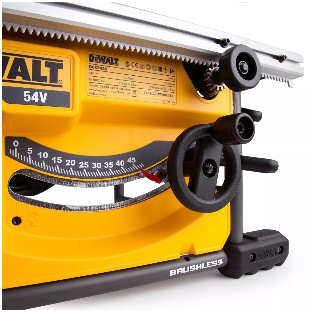 Buy Dewalt 54V Cordless Table Saw + 2 Batt DCS7485T2-QW from Power Tool Services - Image 4 | Best Price