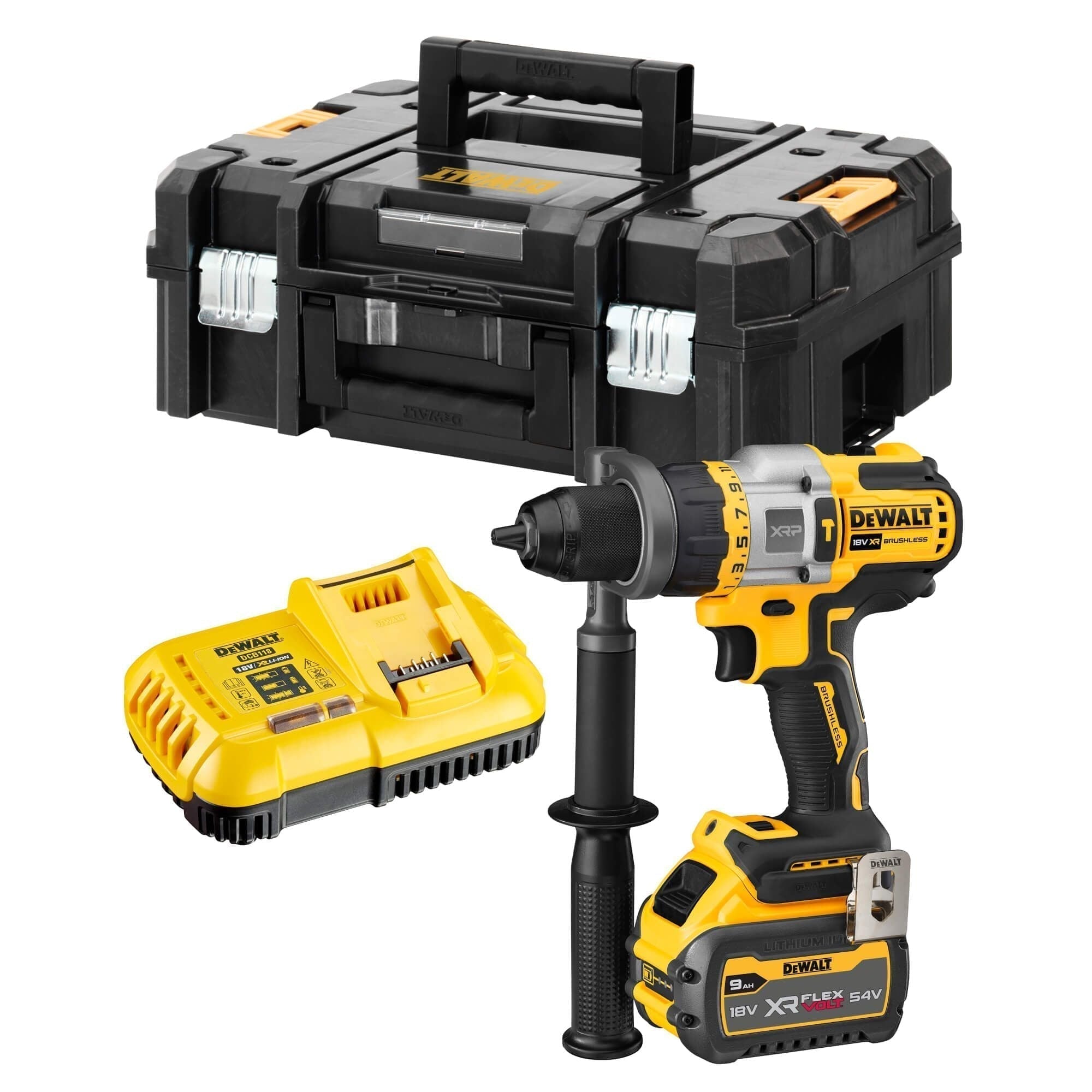 Buy Dewalt 54V Flexvolt Advantage Brushless Hammer Drill DCD999X1 from Power Tool Services - Image 1 | Best Price