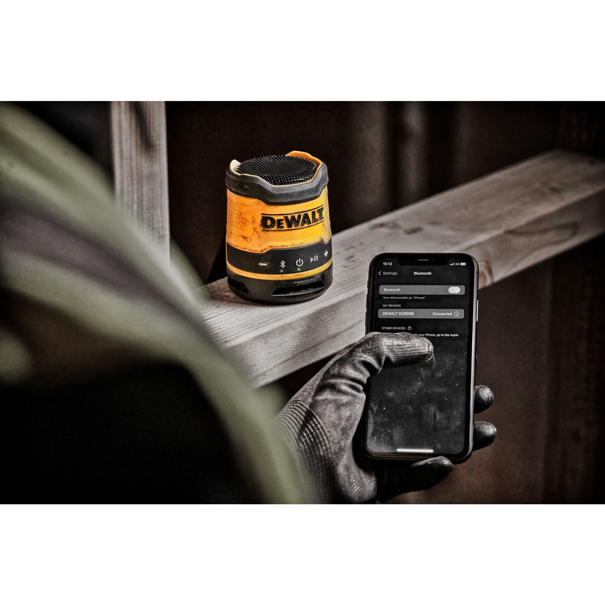Dewalt Compact USB-C Bluetooth speaker DCR009-XJ Power Tool Services