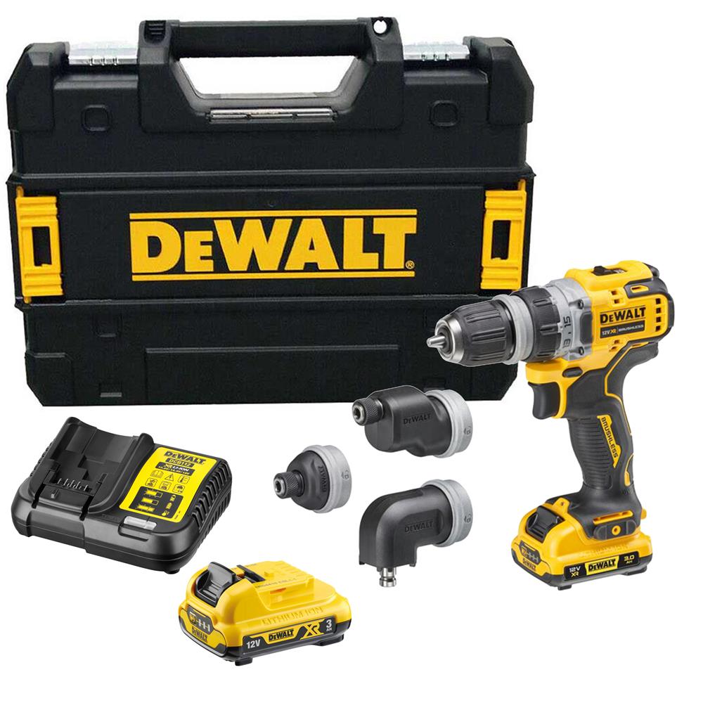 Dewalt Cordless Drill with multi-head driver DCD703L2T-QW