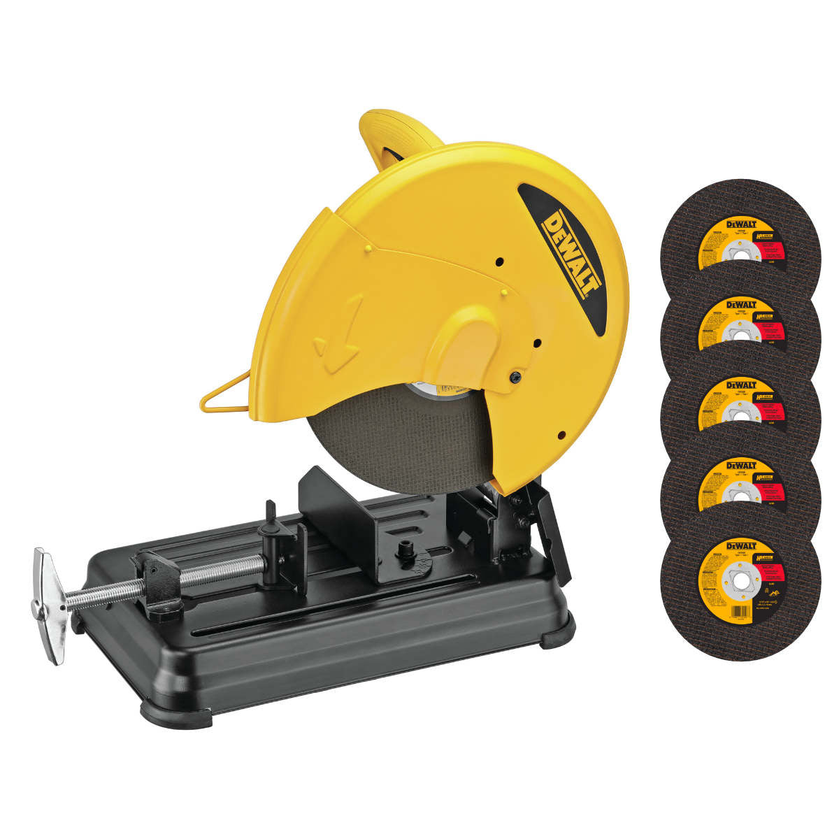 Buy Dewalt Cut-Off Saw 355mm 2300W with 5 Discs D28730V from Power Tool Services - Image 1 | Best Price