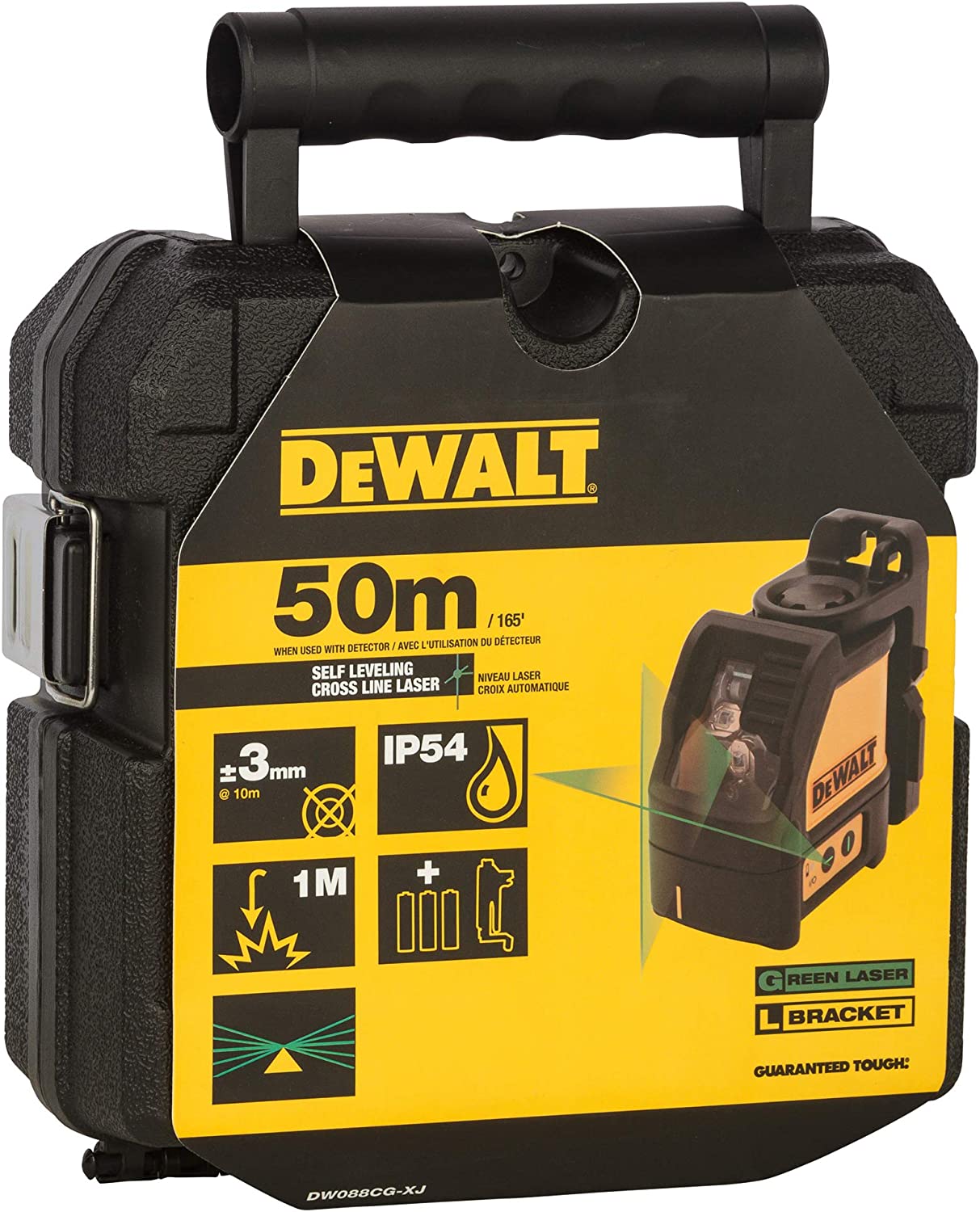 Buy Dewalt Green Cross Line Laser DW088CG-XJ from Power Tool Services - Image 9 | Best Price