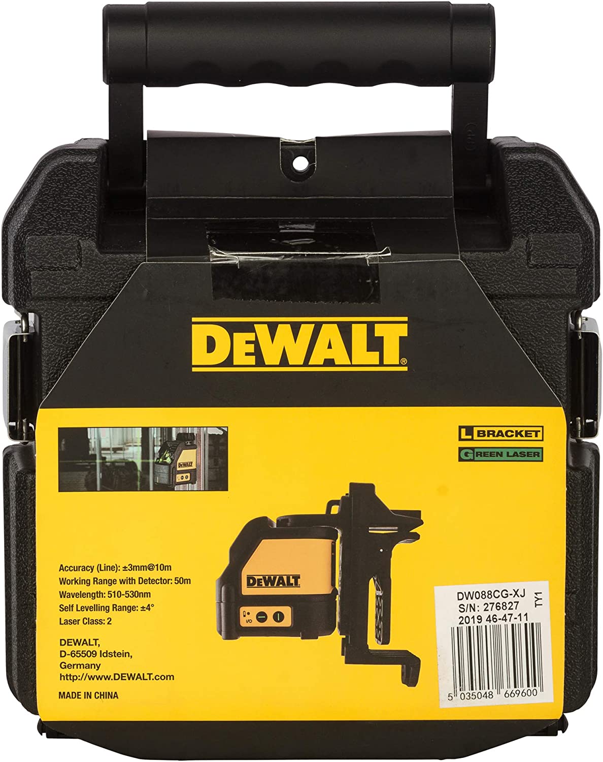 Buy Dewalt Green Cross Line Laser DW088CG-XJ from Power Tool Services - Image 8 | Best Price