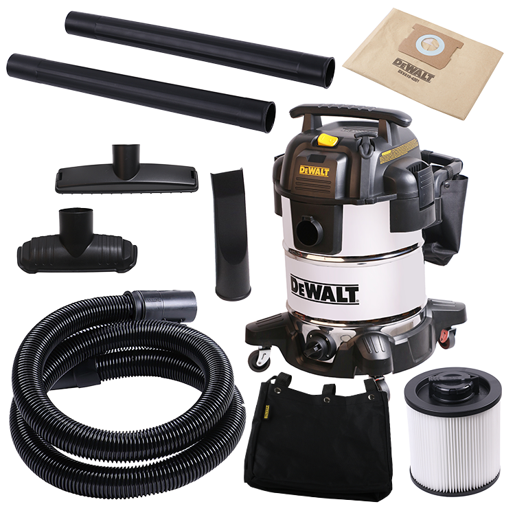 Buy Dewalt Portable 38L Stainless Steel Wet Dry Vacuum Cleaner DXV38SPTA from Power Tool Services - Image 2 | Best Price