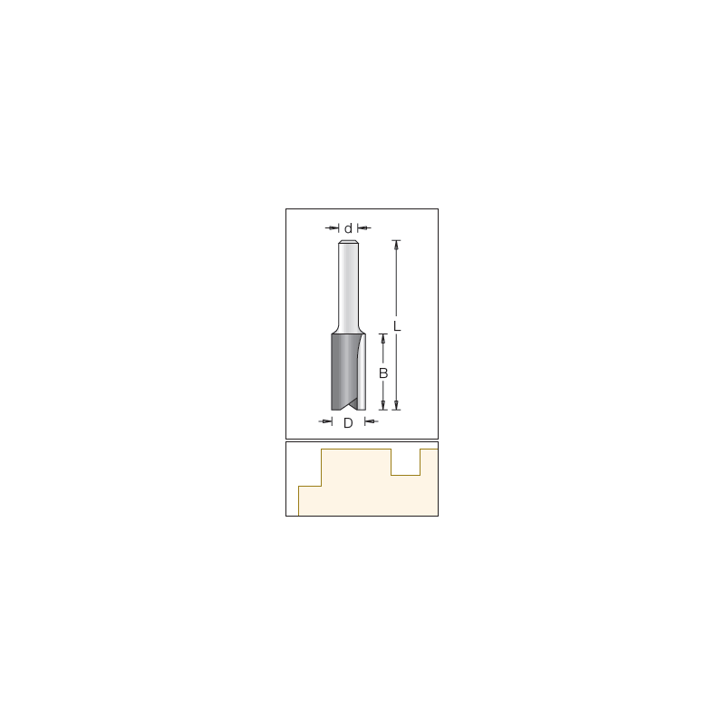 Buy Dimar Straight, 10.00 X 25.00Mm from Power Tool Services - Image 3 | Best Price