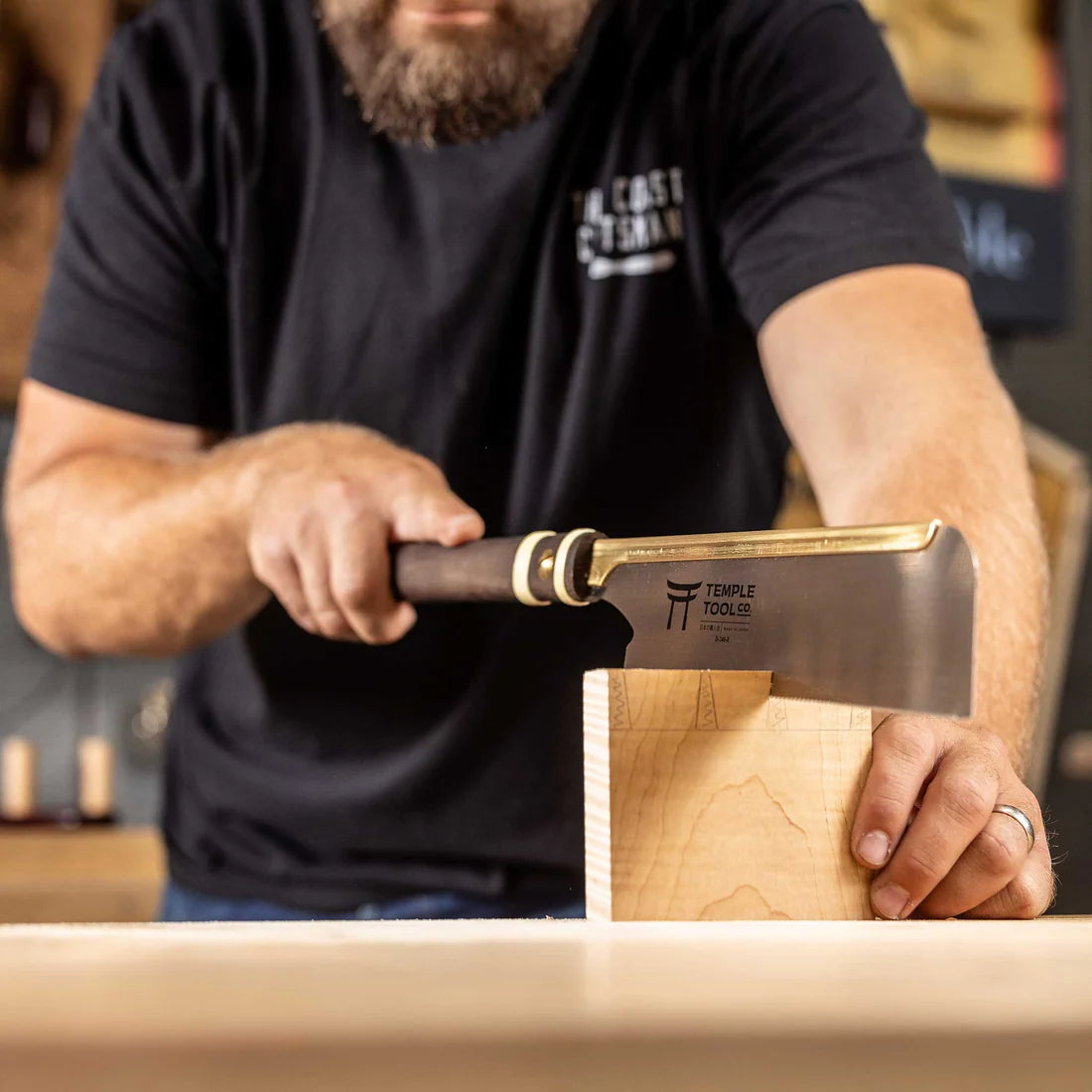 Temple Tool Dozuki Pull Saw Fine Rip-Cut 240mm 4 - Power Tool Services