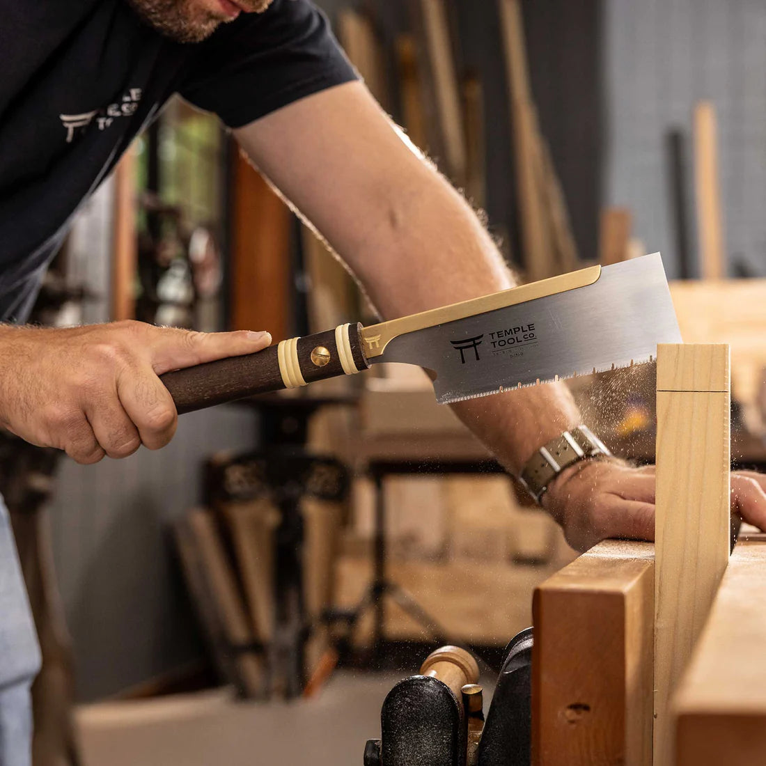 Temple Tool Dozuki Pull Saw Fine Universal-Cut 150mm 6 - Power Tool Services