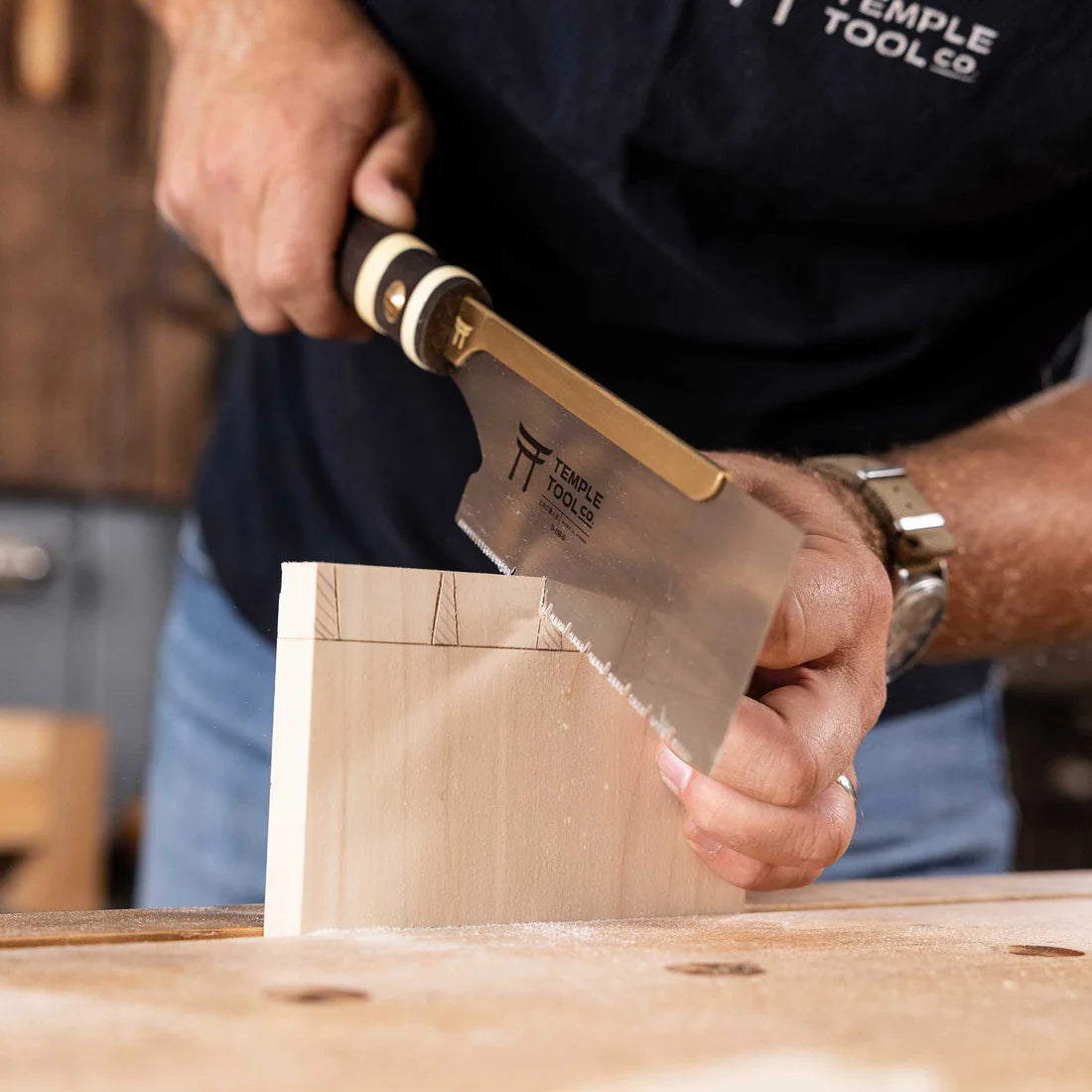 Temple Tool Dozuki Pull Saw Fine Universal-Cut 150mm 7 - Power Tool Services