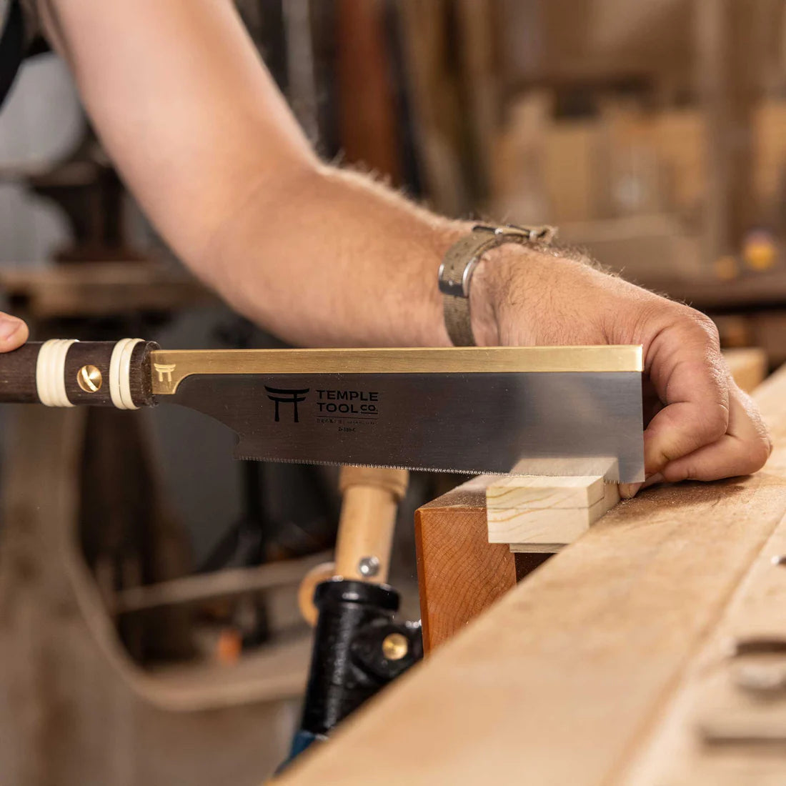 Temple Tool Dozuki Pull Saw Ultra-Fine Crosscut 180mm 3 - Power Tool Services