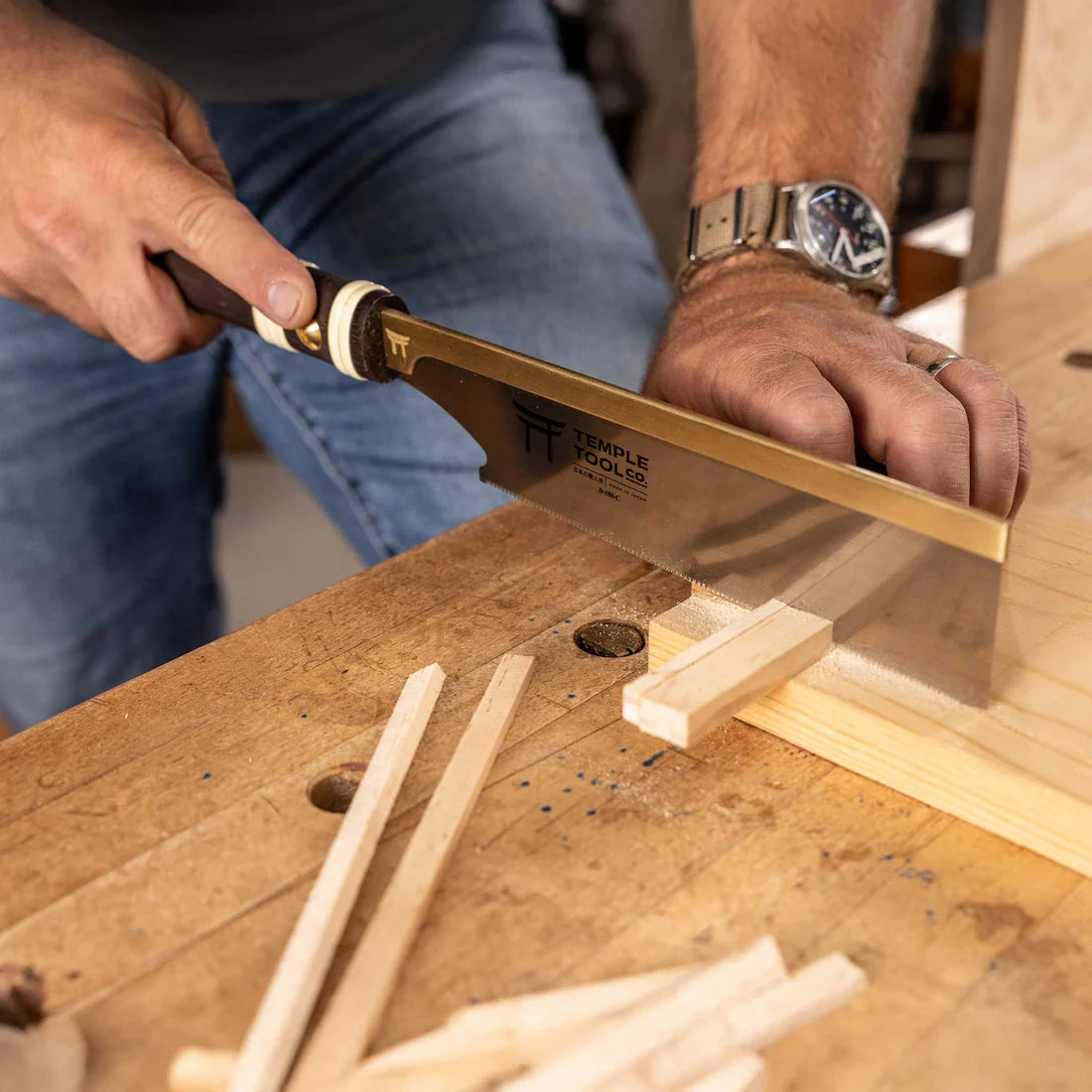 Temple Tool Dozuki Pull Saw Ultra-Fine Crosscut 180mm 11 - Power Tool Services