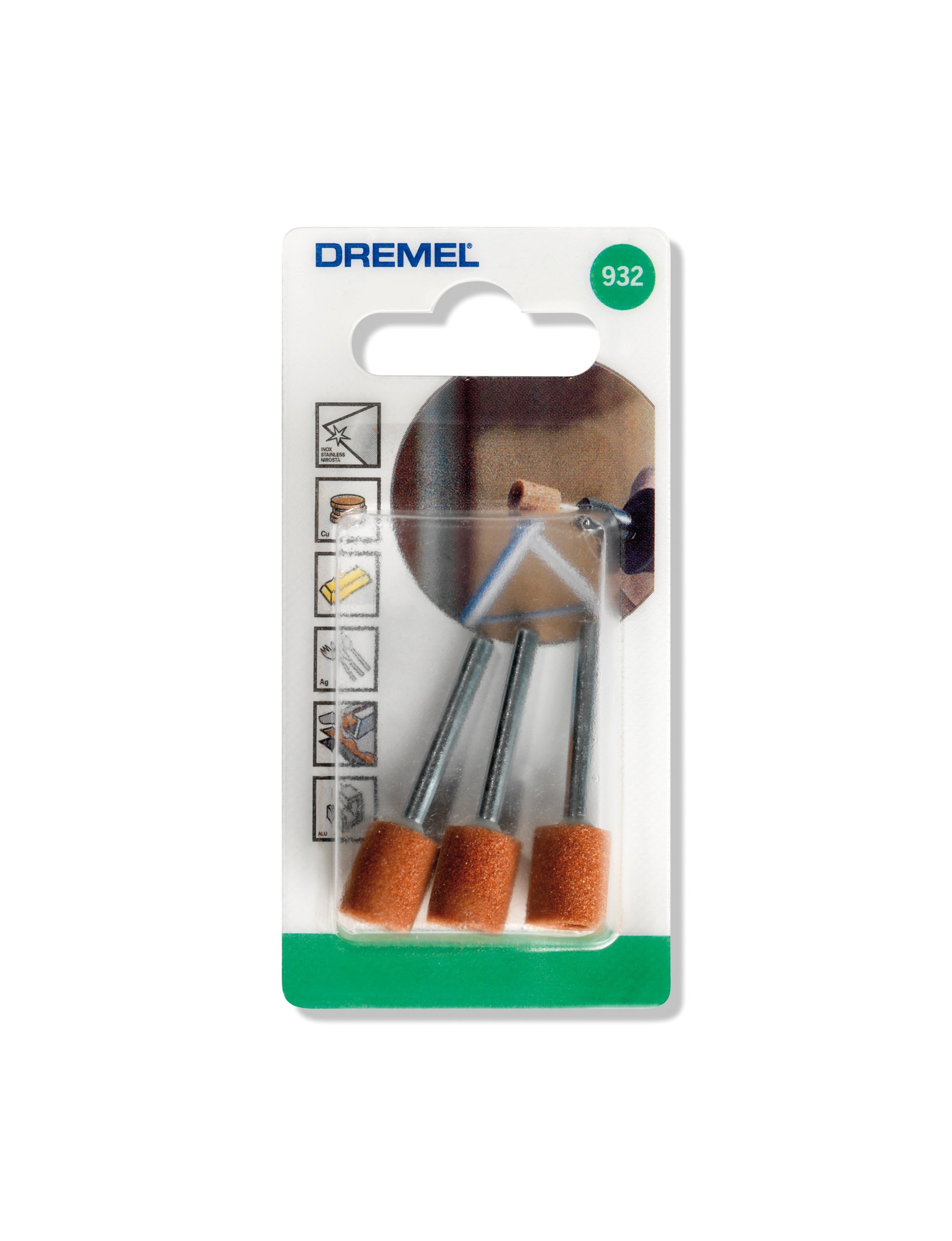 Buy Dremel Aluminum Oxide Grinding Stone 9,5 mm (932) from Power Tool Services - Image 1 | Best Price