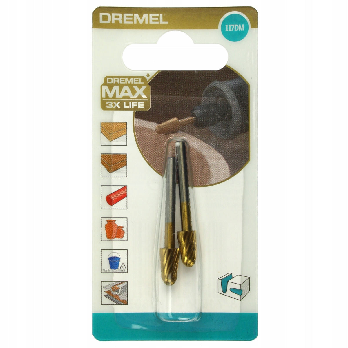 Buy Dremel Carving Bit (117DM) from Power Tool Services - Image 1 | Best Price