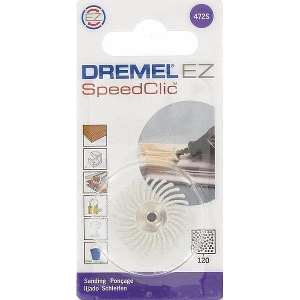 Buy Dremel EZ SpeedClic: Detail Abrasive Brush 120 grit (472) from Power Tool Services - Image 1 | Best Price