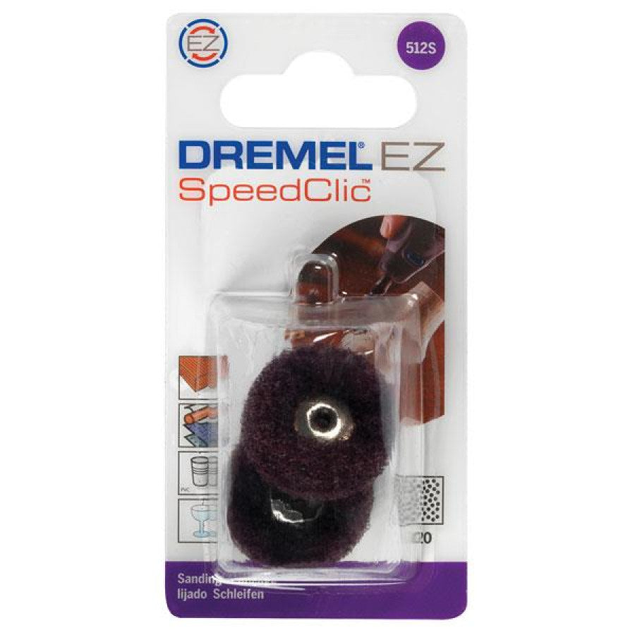 Buy Dremel EZ SpeedClic: Finishing Abrasive Buffs 320 grit (512S) from Power Tool Services - Image 1 | Best Price