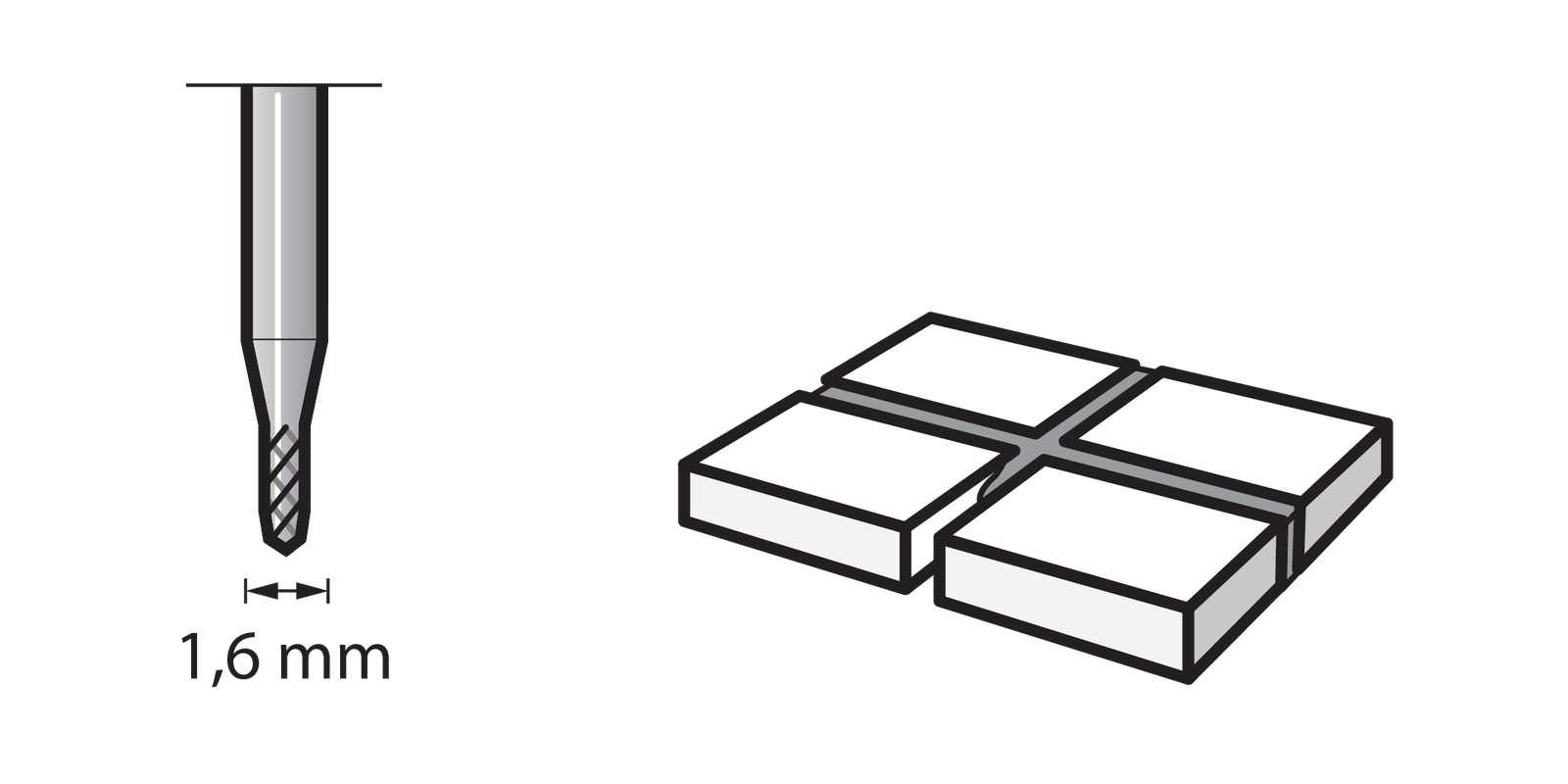 Buy Dremel Grout Removal Bits 1,6 mm (569) from Power Tool Services - Image 3 | Best Price