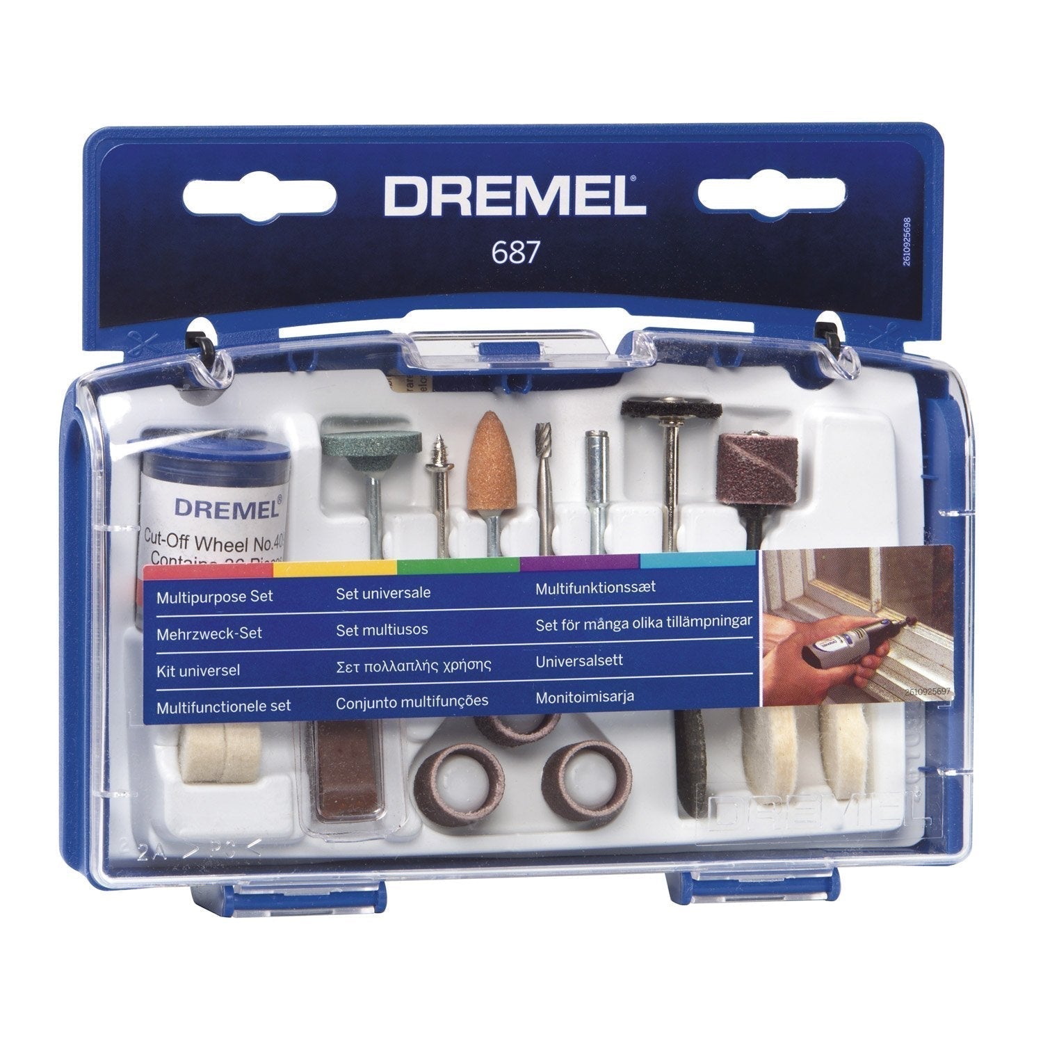 Buy Dremel Multi-Purpose Accessory Set 687 from Power Tool Services - Image 1 | Best Price