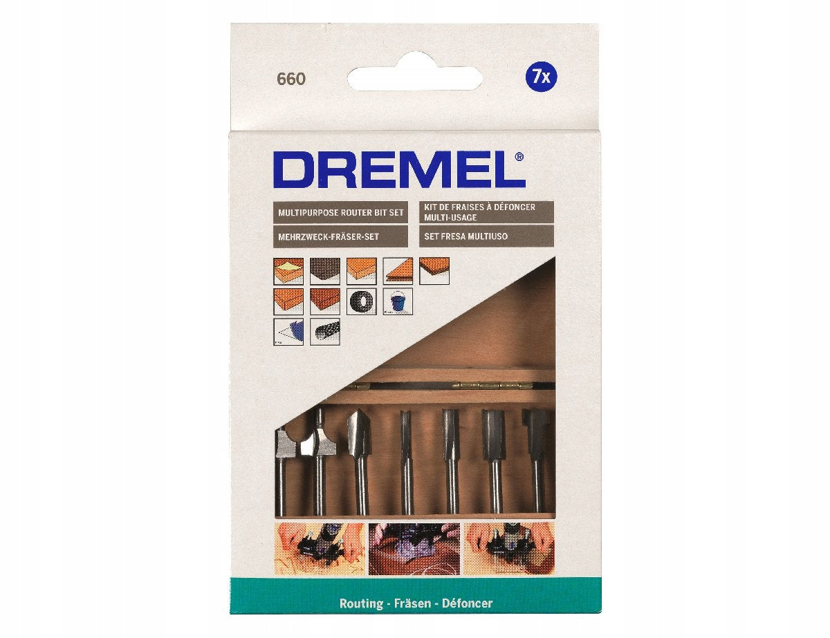 Buy Dremel Multipurpose Router Bit Set (660) from Power Tool Services - Image 1 | Best Price