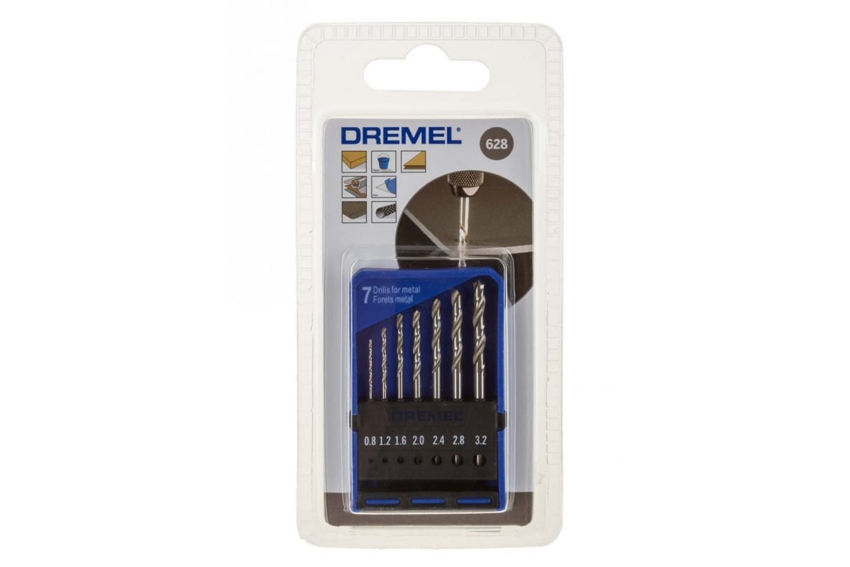 Buy Dremel Precision Drill Bit Set (628) from Power Tool Services - Image 1 | Best Price
