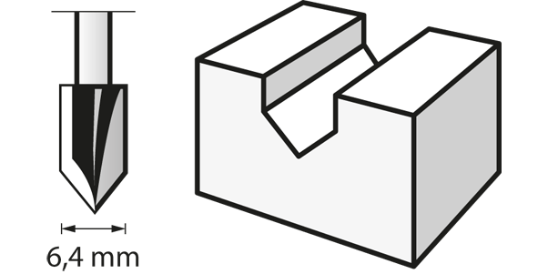 Buy Dremel Router Bit (HSS) 6,4 mm (640) from Power Tool Services - Image 3 | Best Price