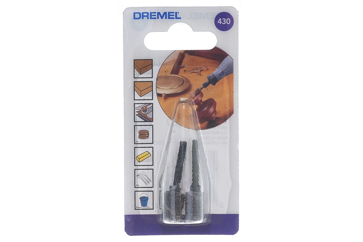 Buy Dremel Sanding Band & Mandrel 6,4 mm 60 grit (430) from Power Tool Services - Image 1 | Best Price