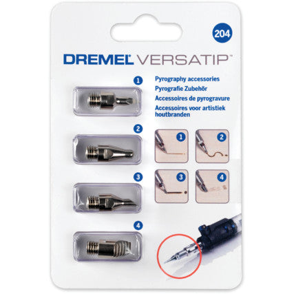 Buy Dremel Versatip Pyrography Accessories Set (204) from Power Tool Services - Image 1 | Best Price
