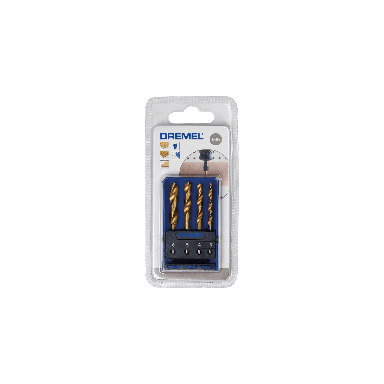 Buy Dremel Wood Drill Bit Set (636) from Power Tool Services - Image 1 | Best Price