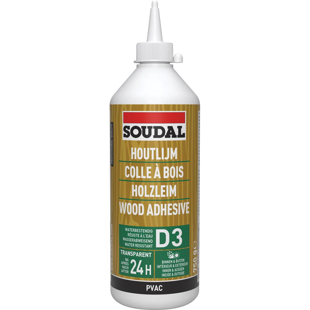Buy Soudal White Wood Adhesive D3 65A 750g from Power Tool Services - Image 1 | Best Price