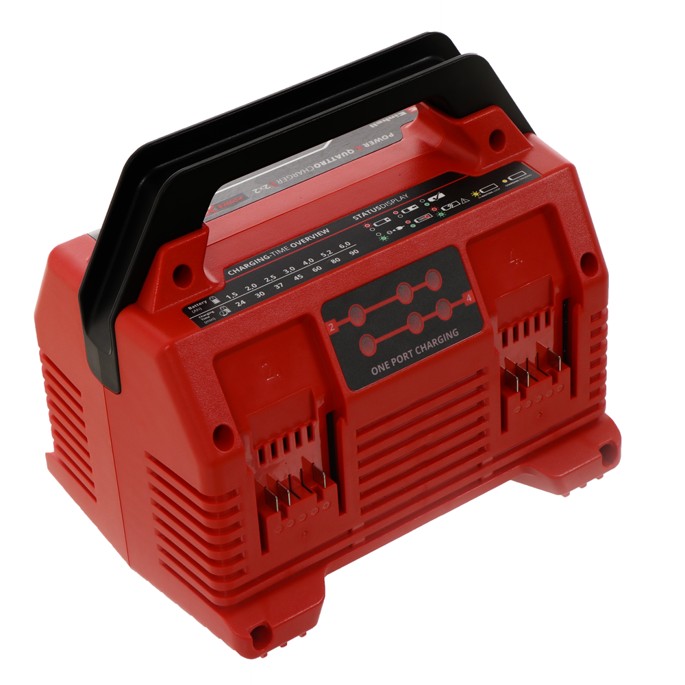 Einhell 2x2 Power X-Quattrocharger 4A, Charger 4512102 Power Tool Services