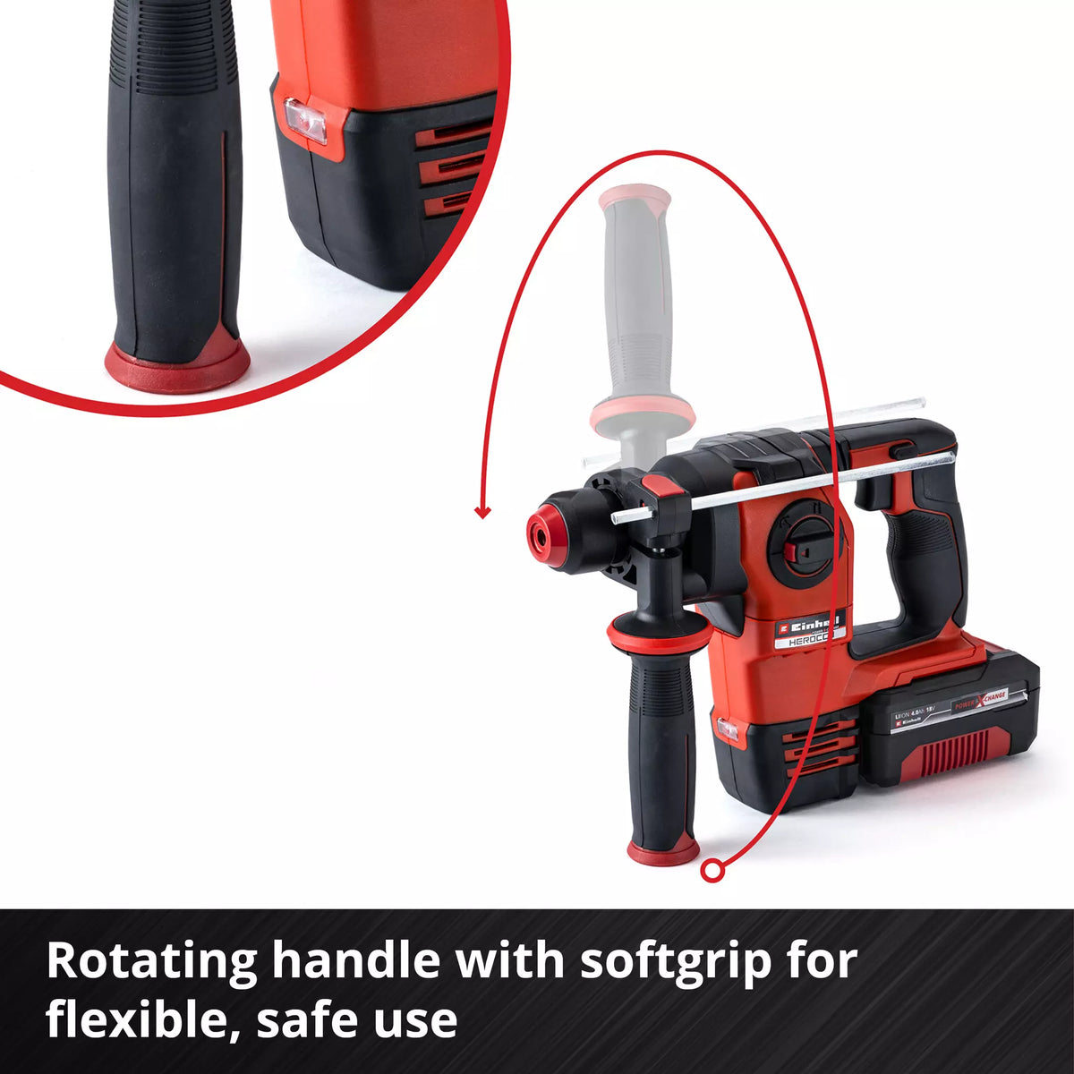 Einhell Professional Cordless SDS Plus Rotary Hammer SDS Plus Solo HEROCCO 18/20 7 - Power Tool Services