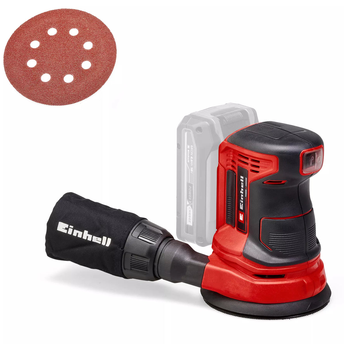 Einhell Random Orbital Sander 125mm 18V TE-RS 18 Li-Solo 1 - Power Tool Services