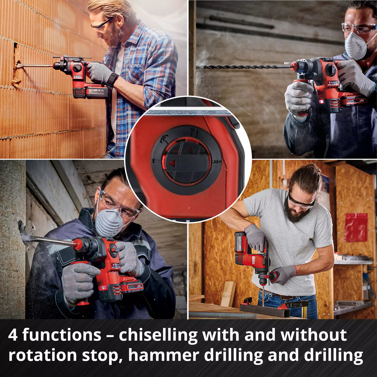 Einhell Professional Cordless SDS Plus Rotary Hammer SDS Plus Solo HEROCCO 18/20 6 - Power Tool Services