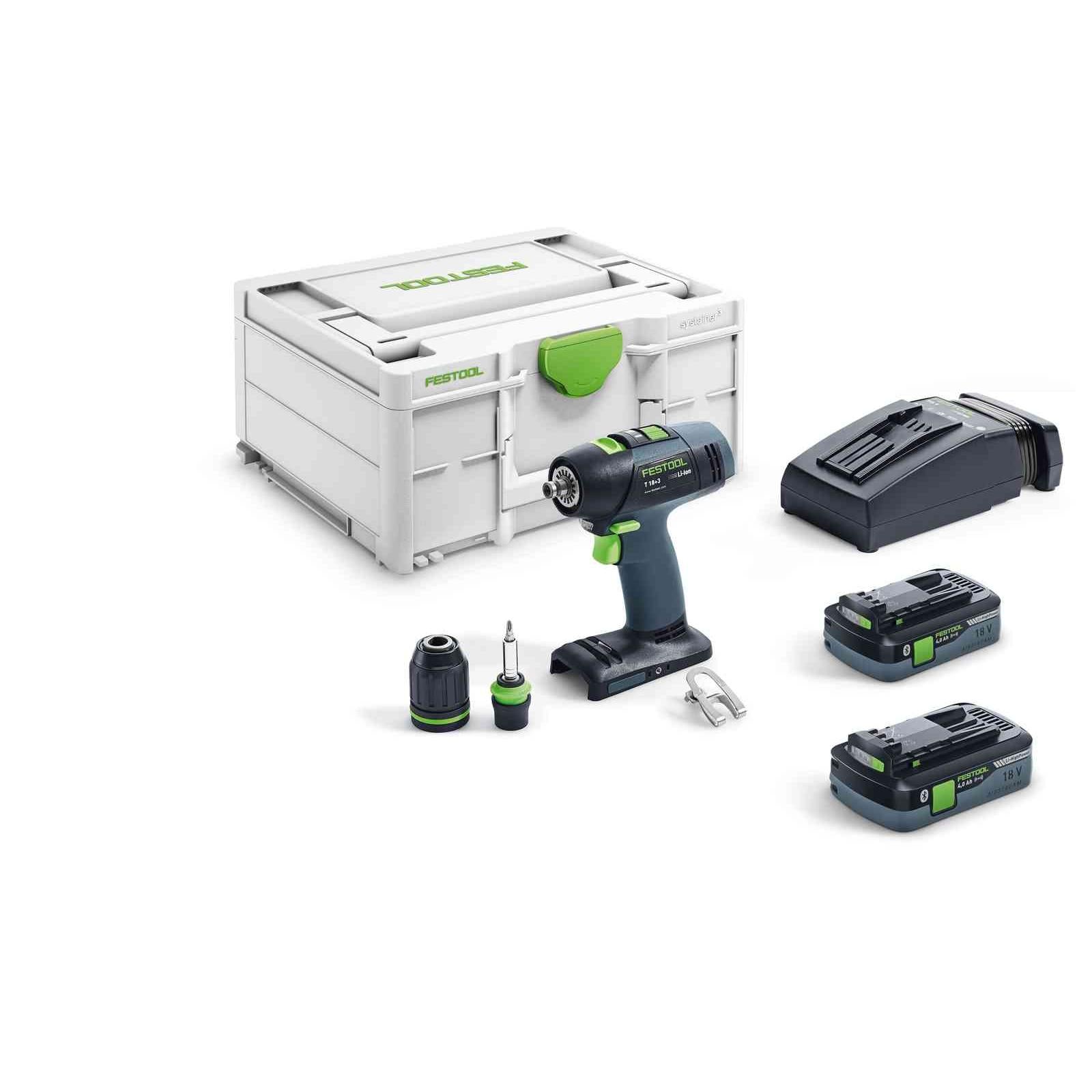 Buy Festool Cordless drill T 18+3 HPC 4,0 I-Plus 576446 from Power Tool Services - Image 1 | Best Price