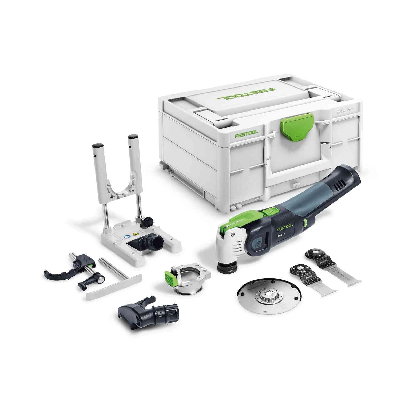 Buy Festool Cordless oscillator VECTURO OSC 18 E-Basic-Set 576592 from Power Tool Services - Image 1 | Best Price