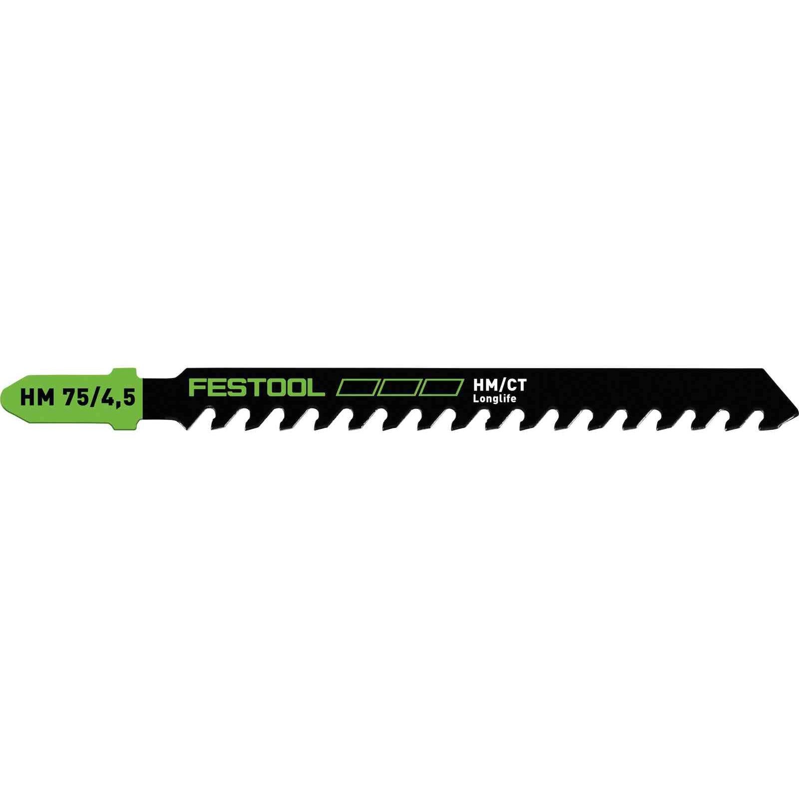 Buy Festool Jigsaw blade BUILDING MATERIALS ABRASIVE MATERIALS HM 75/4,5 204343 from Power Tool Services - Image 1 | Best Price