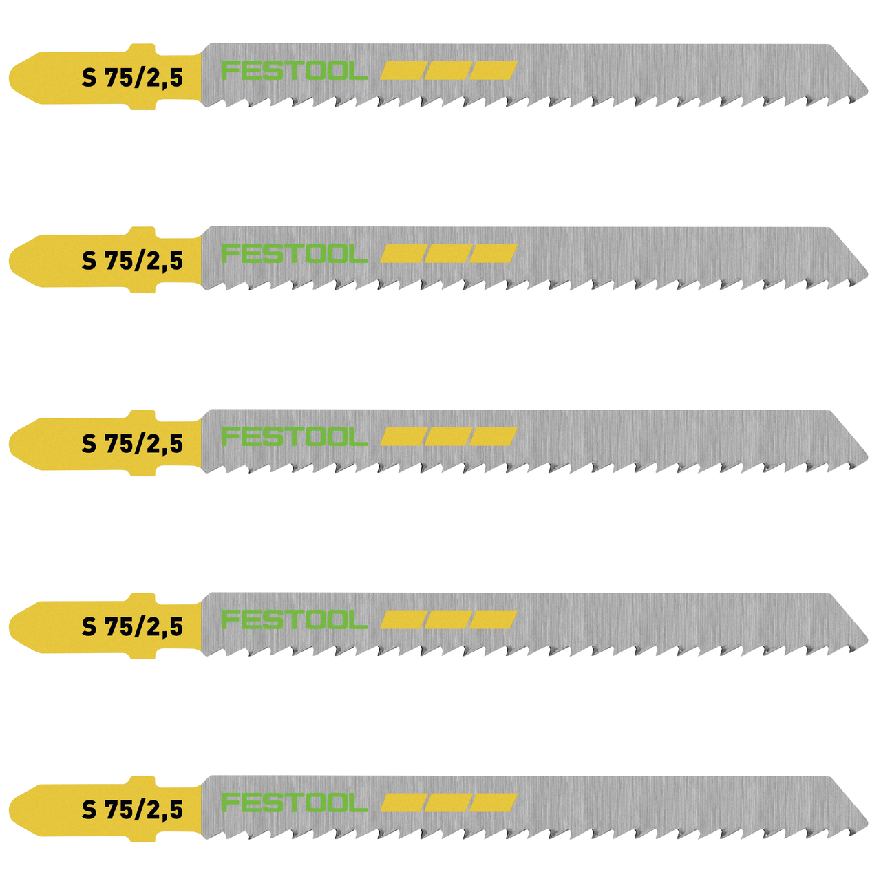 Buy Festool Jigsaw blade WOOD FINE CUT S 75/2,5/25 204257 from Power Tool Services - Image 1 | Best Price