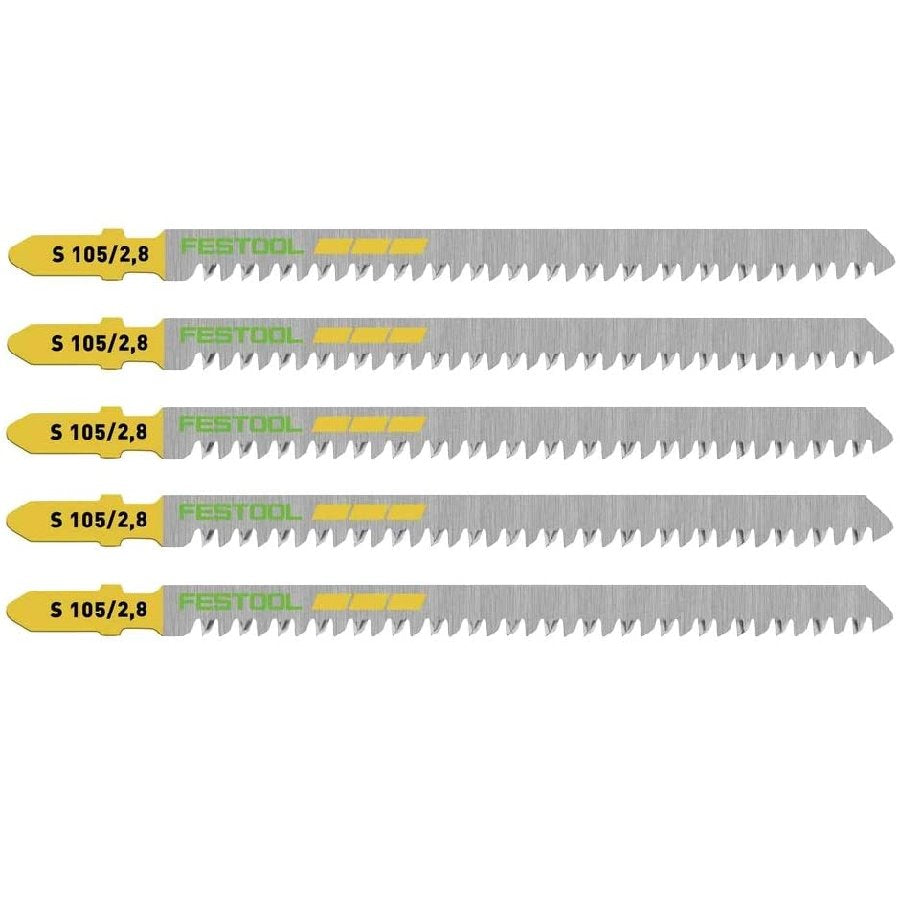 Buy Festool Jigsaw blade WOOD STRAIGHT CUT S 105/2,8/5 204262 from Power Tool Services - Image 1 | Best Price