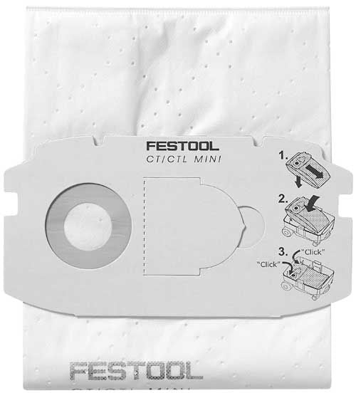 Buy Festool SELFCLEAN filter bag SC FIS-CT MINI/5 498410 from Power Tool Services - Image 1 | Best Price