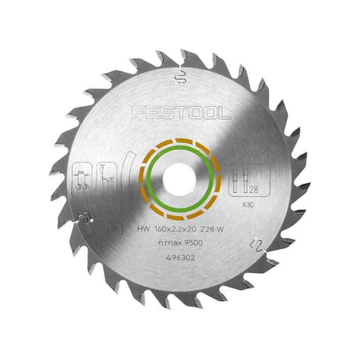 Buy Festool Saw blade Wood Universal HW 160x2,2x20 W28 496302 from Power Tool Services - Image 1 | Best Price